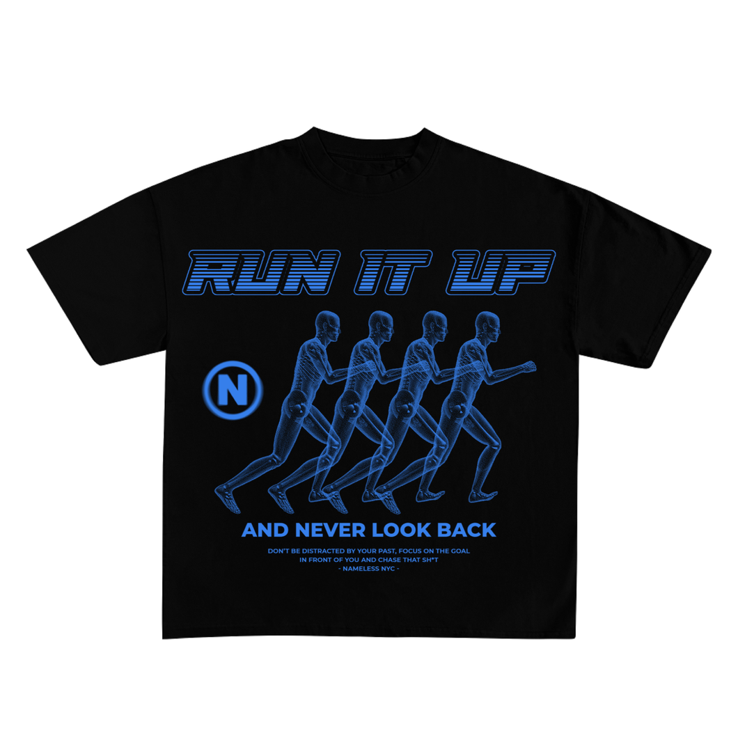 Black & Blue Run it Up Tee