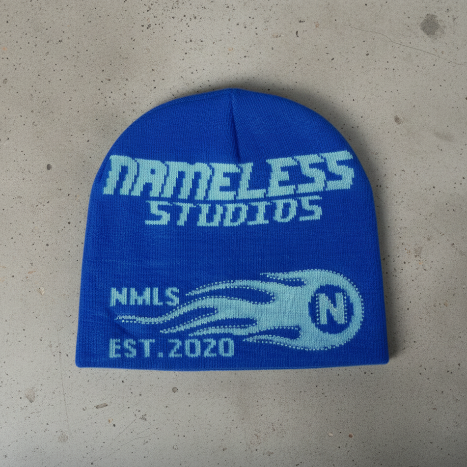 blue studios beanie