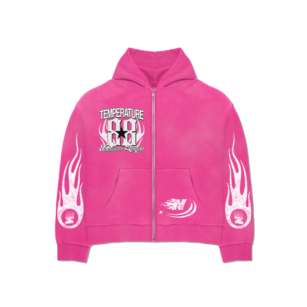 Pink Temperature Hoodie